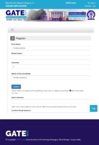 GATE 2027 Online Form