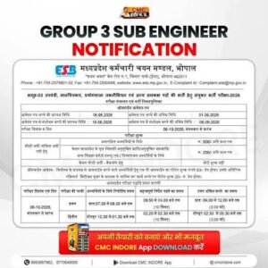 MPESB Group 3 Sub Engineer Recruitment 2026