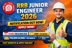 RRB JE Recruitment 2026