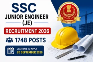 SSC JE RECIRITMENT 2026
