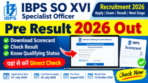 IBPS SO XVI RESULT 2026