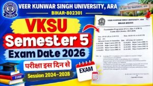 VKSU UG 5th Semester Exam Date