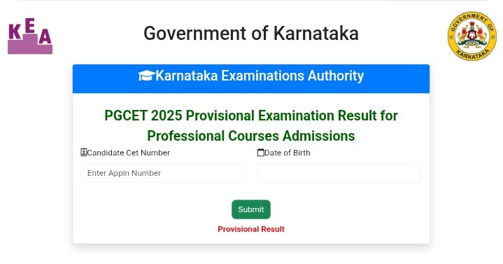 Karnataka PGCET Result 2025 OUT – Check MTech, MBA, MCA Rank & Scorecard