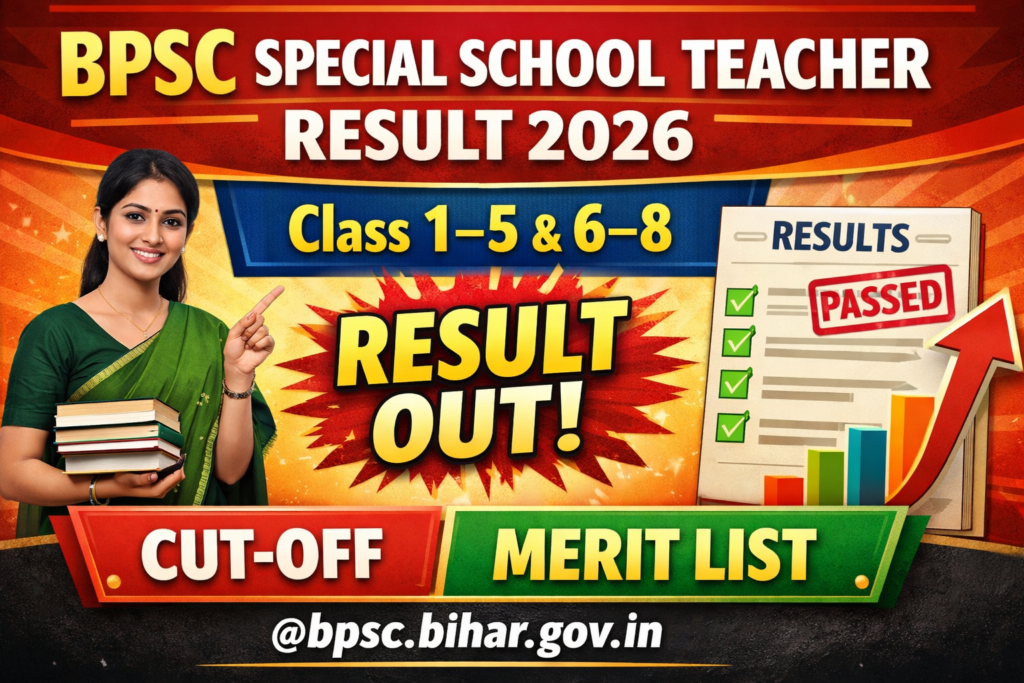 BPSC Special School Teacher Result 2026