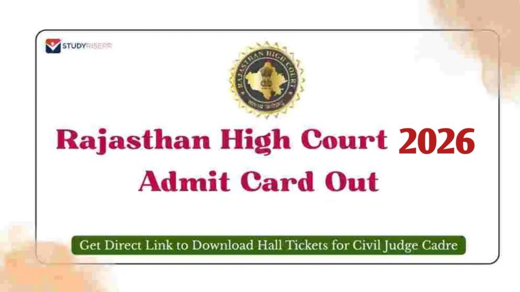 Rajasthan High Court Driver Admit Card 2026 Out