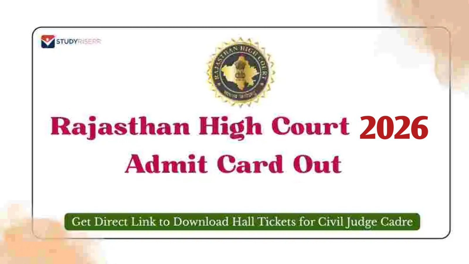 Rajasthan High Court Driver Admit Card 2026 Out