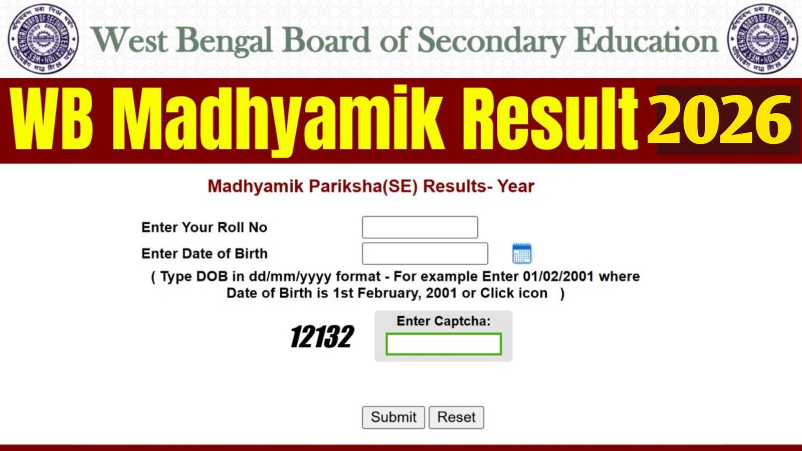 WBBSE Madhyamik Result 2026