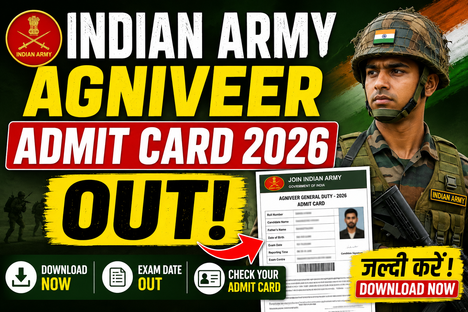 Indian Army Agniveer Admit Card 2026