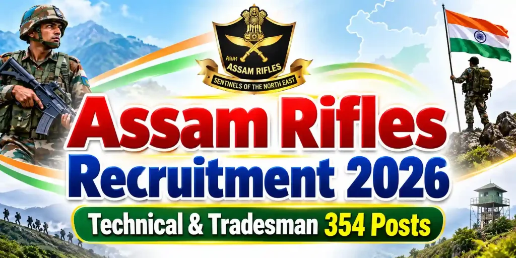 Assam Rifles Technical Tradesman Recruitment 2026