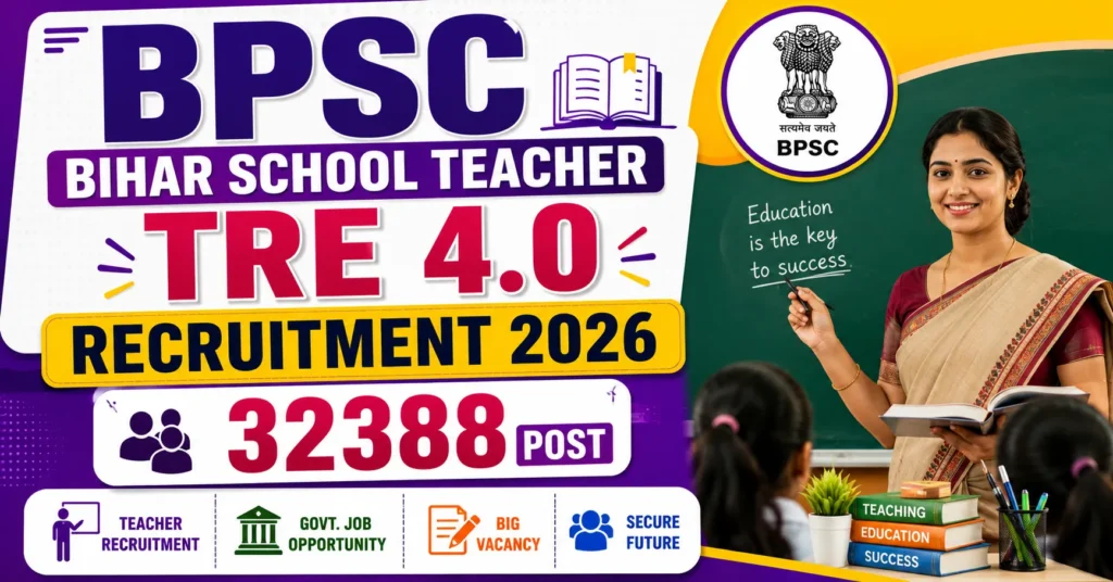BPSC School Teacher TRE 4.0 Recruitment 2026