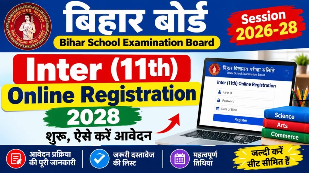 Bihar Board Inter Registration 2026-28