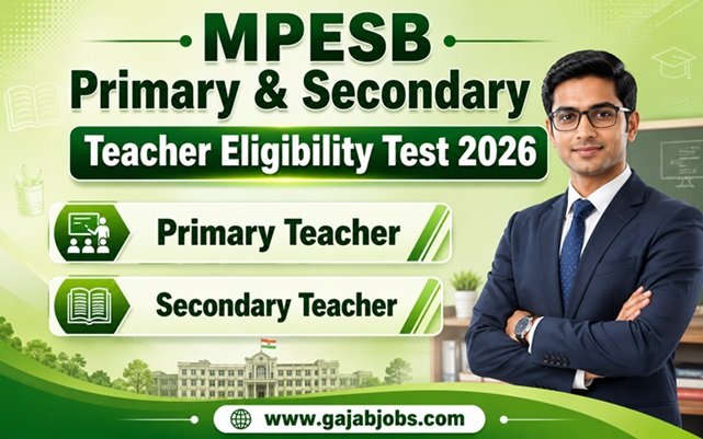 MPESB MSPSTET Recruitment 2026
