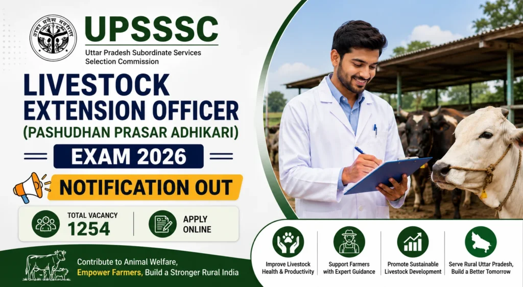 UPSSSC Livestock Extension Officer Recruitment 2026