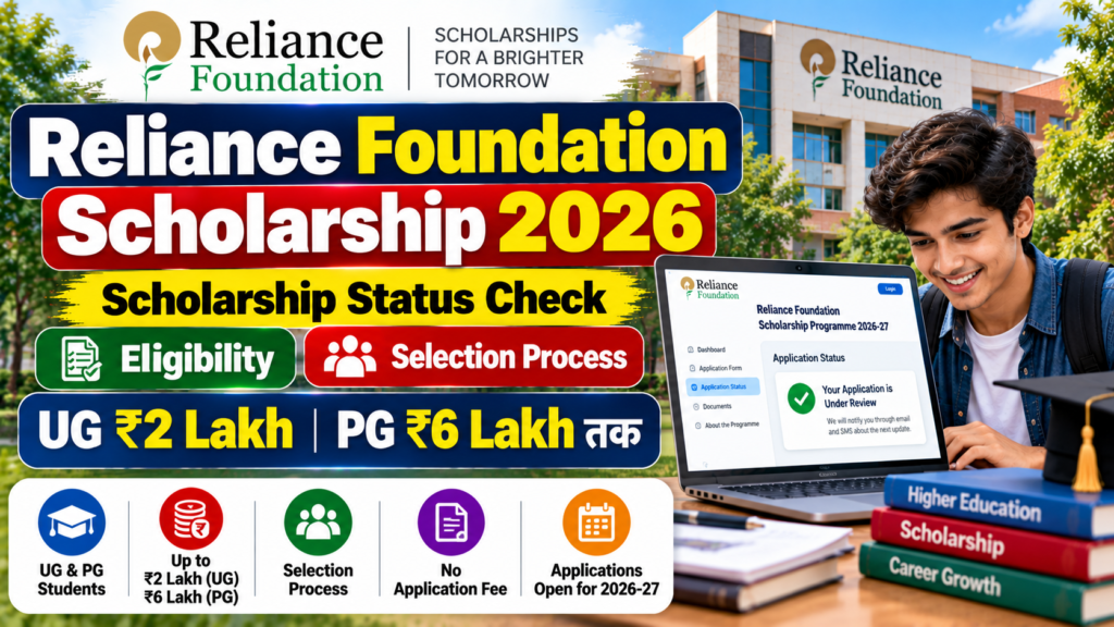 Reliance Foundation Scholarship 2026